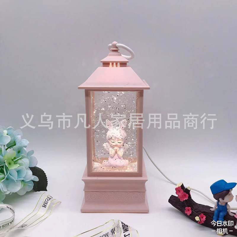 Graduation Gift Snow Crystal Ball Music Box Children Girl Birthday Music Box Decoration Small Night Light Wholesale Specification drawing