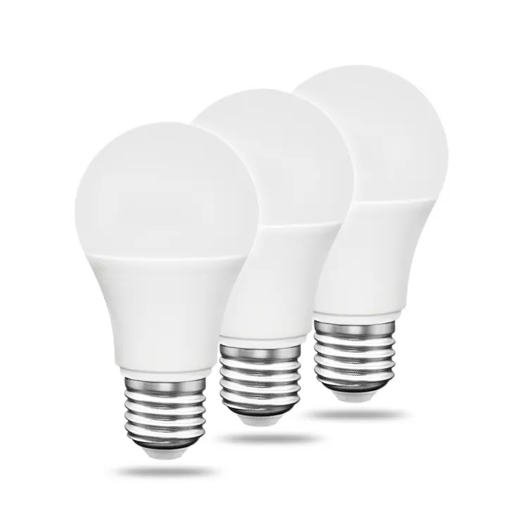 Led Plastic-Coated Aluminum A Bulb E27 Household White Warm Light High Brightness Eye Protection Energy Saving B22 Bulb Lamp Factory Direct Sales Specification drawing