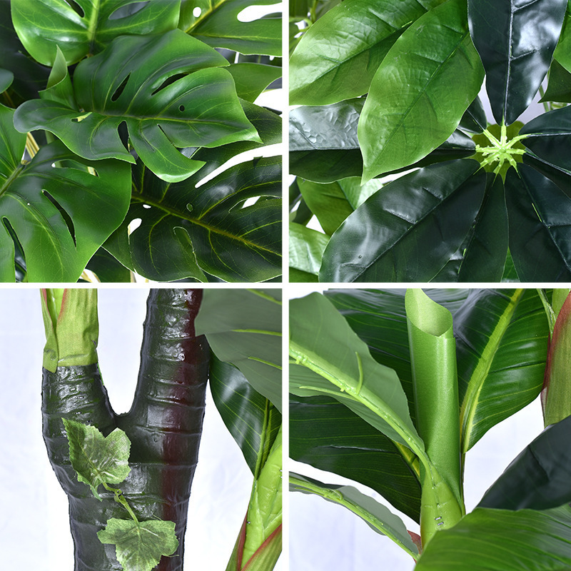 Artificial Tree Green Plant Potted Loose Tail Sunflower Simulation Plant Indoor Bonsai Wealth Fake Tree Simulation Traveler Banana Bonsai Application Scenario