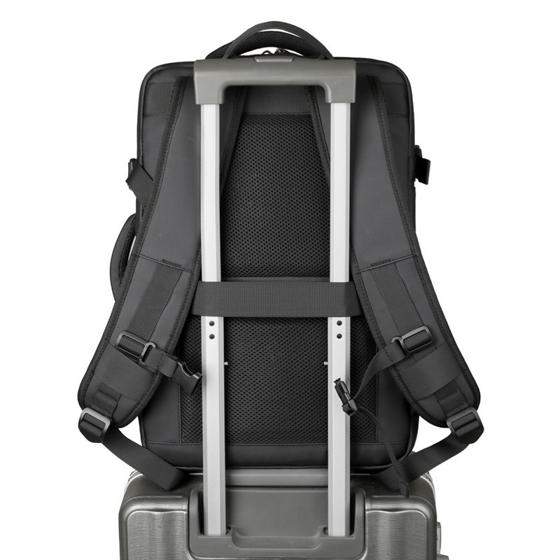 Large-capacity backpack, commuter and business computer backpack, multi-functional suitcase, men's backpack details Picture