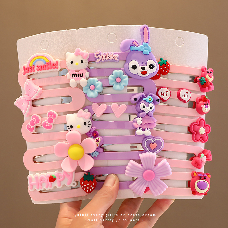 儿童卡通发夹小女孩碎发夹女童网红不伤发头饰可爱宝宝发卡发饰详情图4