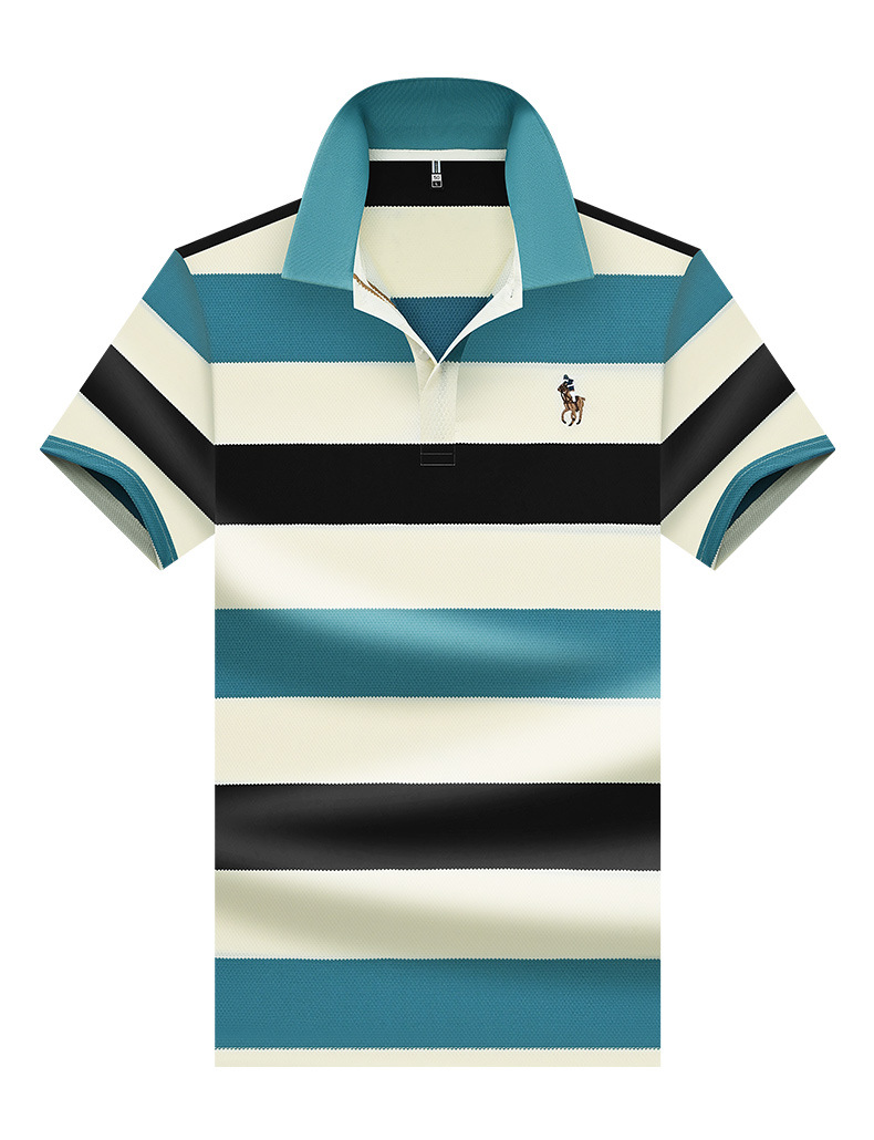 阿里直供短袖POLO衫简约翻领设计抗皱不起球日常通勤户外商务男士详情14