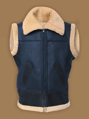 Winter youth zipper hoodless casual side-sewn pocket fur one-piece vest 6612 Application Scenario