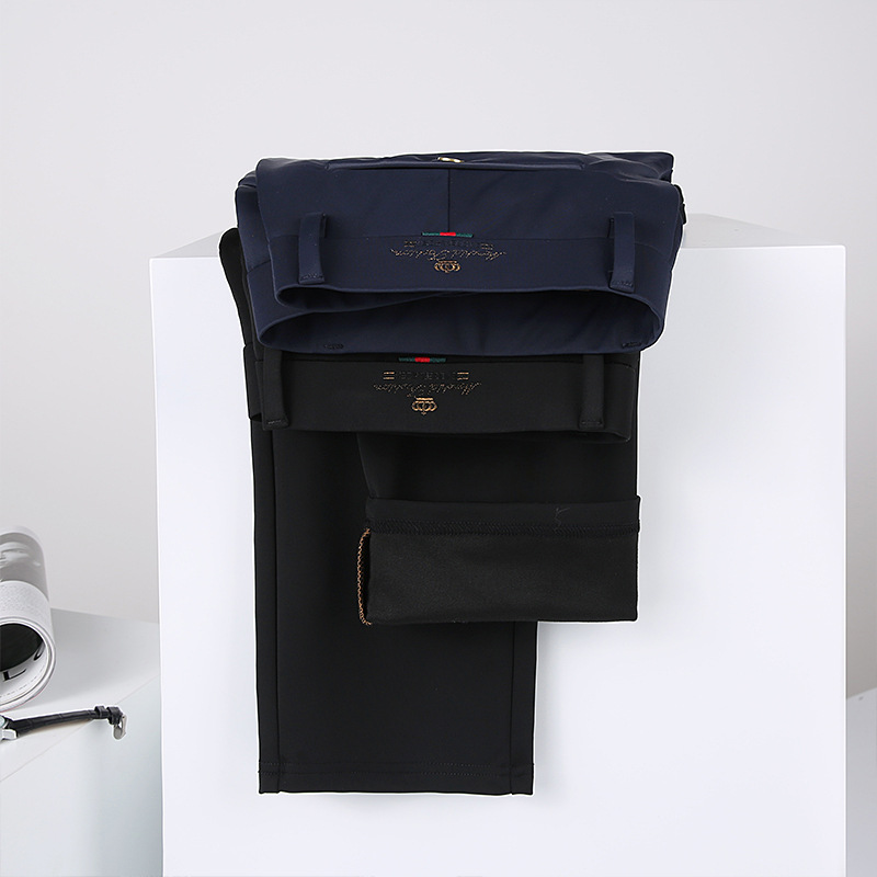 High-end business casual pants for men 2022 autumn and winter, thickened long pants, youth straight, elastic, wrinkle-free and drape dress pants Application Scenario