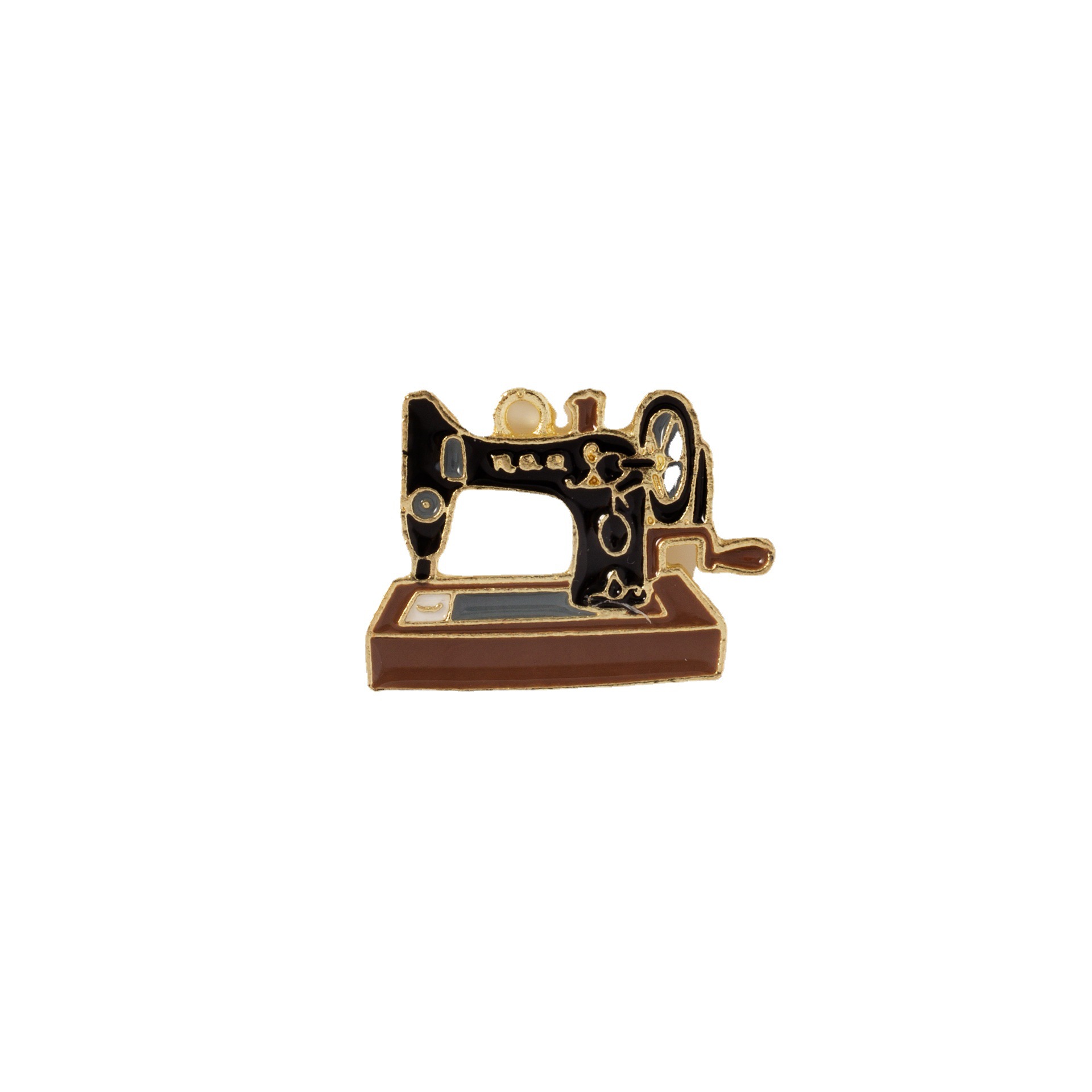 Factory direct sales of nostalgic series life fun alloy oil drip DIY accessories, keychains, pendants, earrings and earrings Item Picture