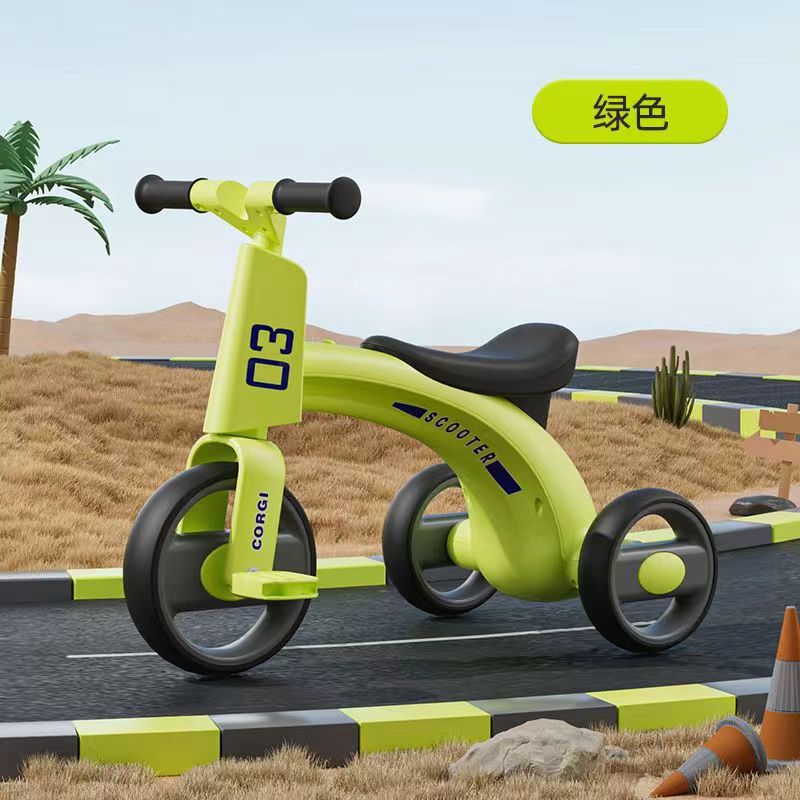 CG Children's tricycle anti-drop and rollover, multi-functional light and music children's bicycle tricycle for children aged 1 to 3 details Picture