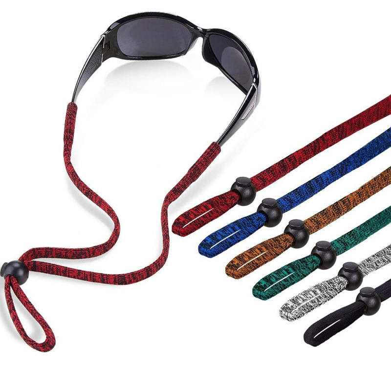New sports glasses lanyards are soft, comfortable, fixed and anti-slip. Adjustable fashionable glasses lanyards are available for cross-border wholesale