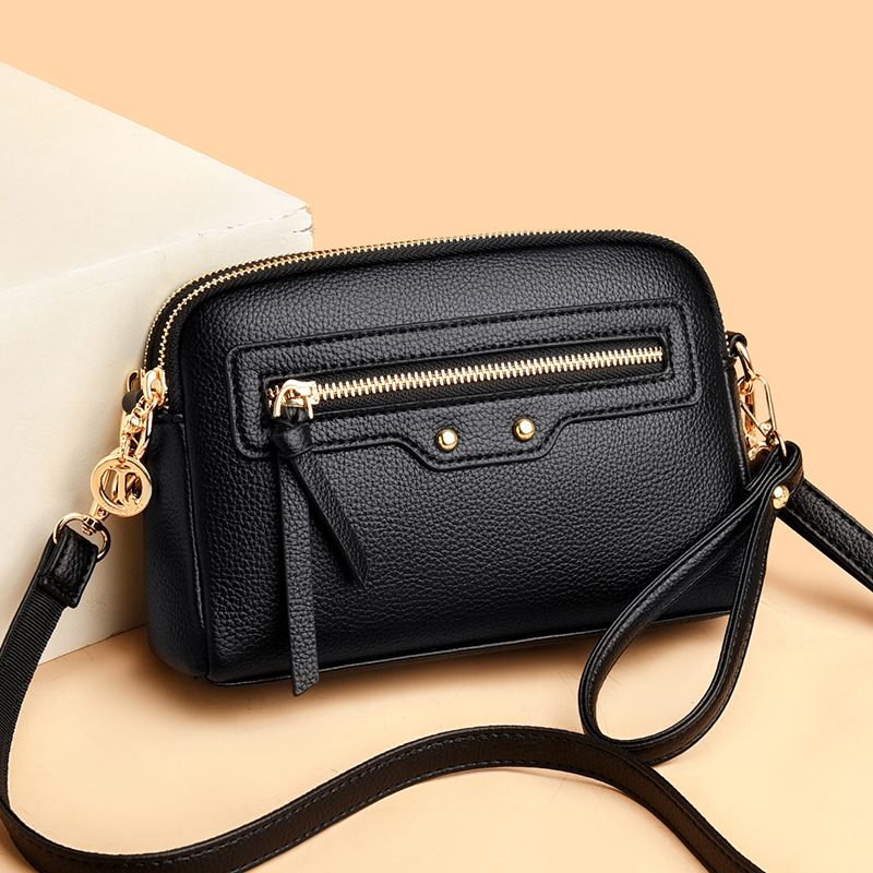 PU women's cross-border 2025 new style women's crossbody bag, spring and summer loose change bag, high-end and stylish handbag, women's single-shoulder bag Specification image