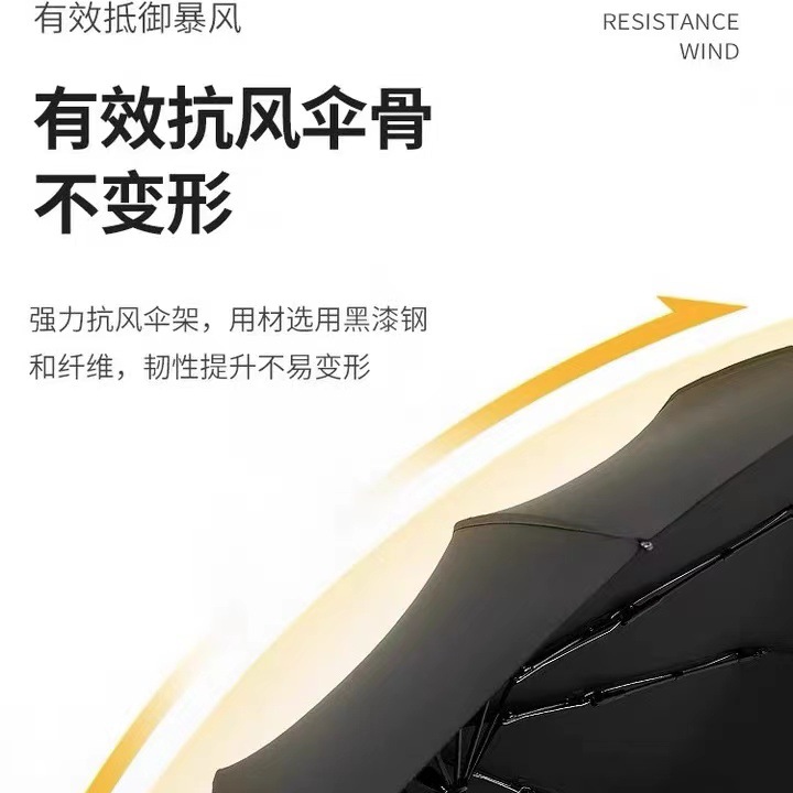 511 Umbrella: Super Large Fully automatic umbrella, UV protection, Sunshade, Double-layer rain and sun protection, wind-resistant and sun-proof umbrella Specification image