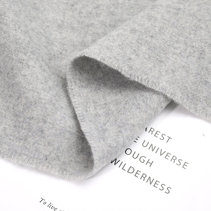 Solid Color Cashmere Scarf Women's Winter Warm Thick Autumn And Winter Fringed Grey Shawl Men's Wool Scarf Wholesale Application Scenario