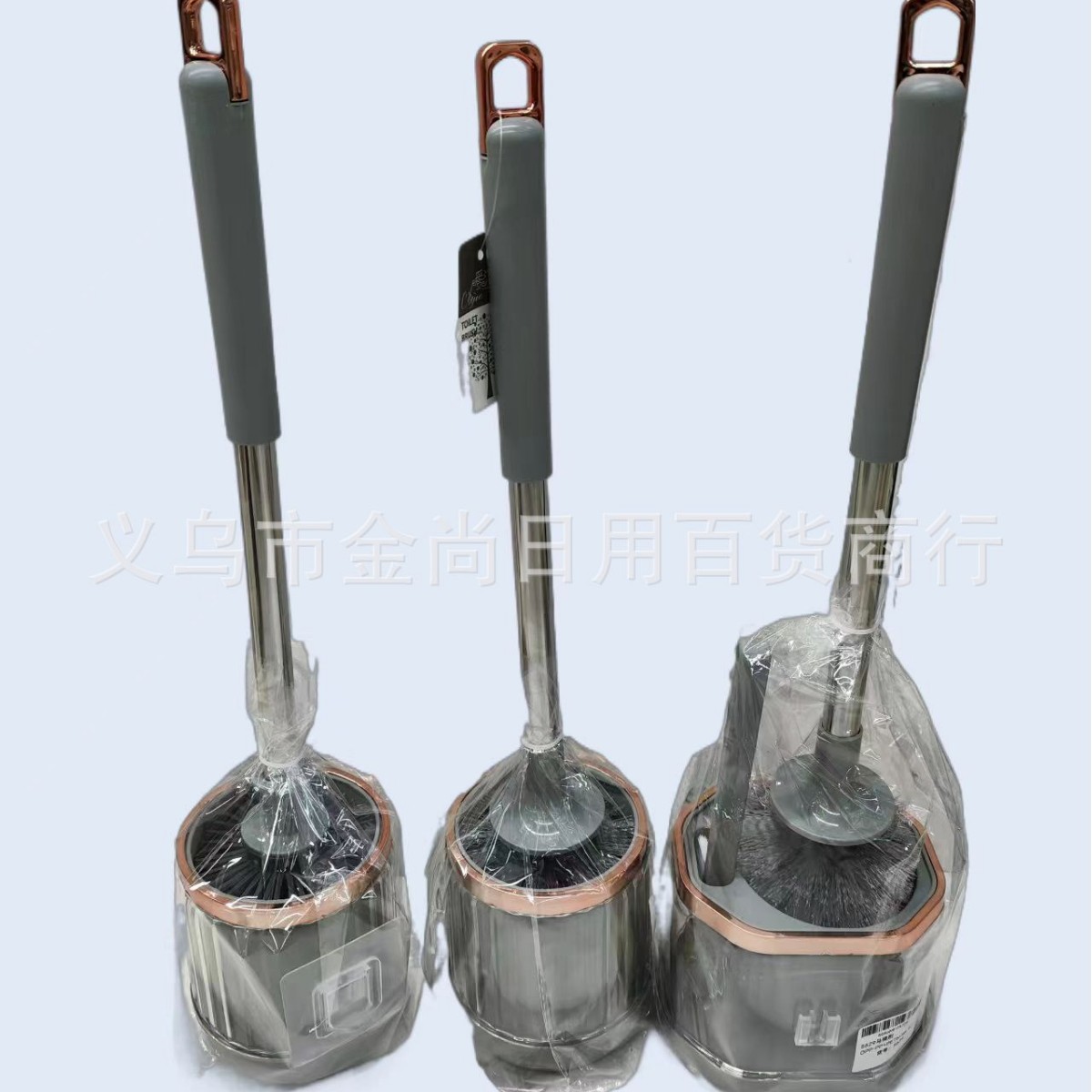 Simple and light luxury furniture, daily creative bathroom, plastic base toilet brush set, toilet cleaning, toilet brush cover Item Picture