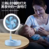 The new folding fan can be remotely controlled, equipped with a shaking head, is portable for camping, has an LED light, and comes with a desktop and a phone stand Application Scenario