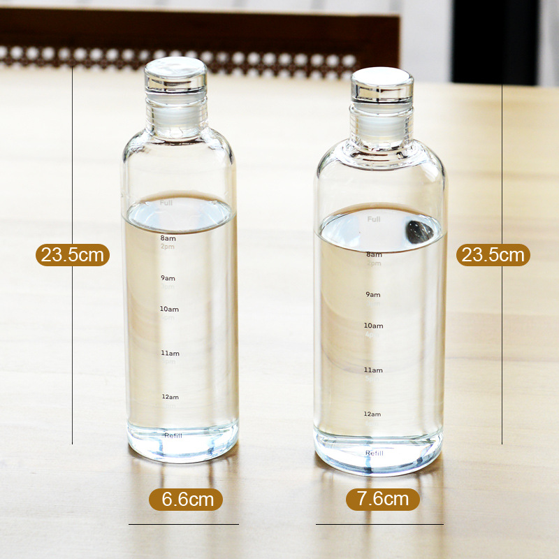 Student Creative Time Scale Water Cup Outdoor Portable Sports Water Bottle High Borosilicate Large Capacity Glass Only For Foreign Trade Export Only For Foreign Trade Export Only For Foreign Trade Export Only For Foreign Trade Export Only For Foreign Trade Export Only For Foreign Trade Export Application Scenario