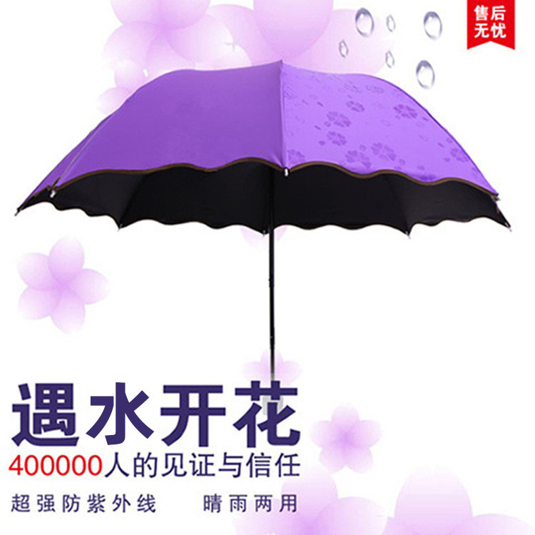 Water-blooming umbrella, all-weather manual umbrella, sun protection and shade umbrella, women's folding umbrella, sun umbrella, wholesale sun umbrella Specification image