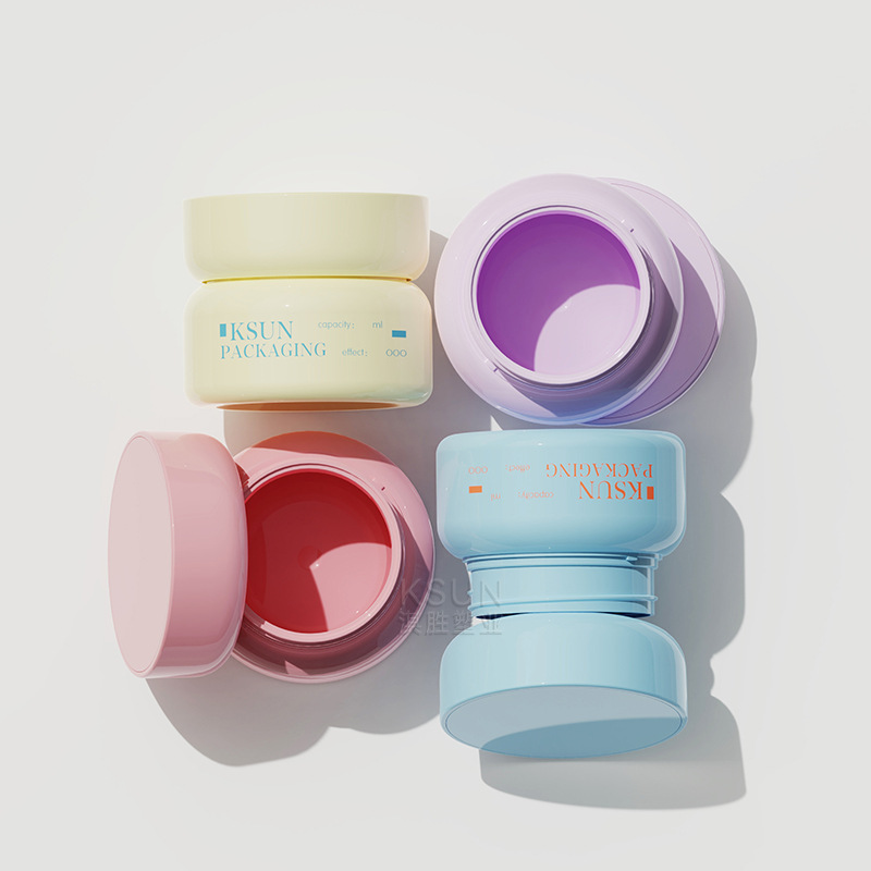 Customized plastic pp double-layer cream can petg50g wide-mouth bottle for cream cosmetics packaging and portioning Specification image