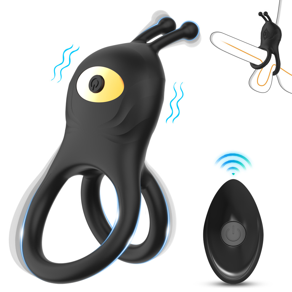 Lock precision ring, charging silicone vibration ring, remote control male delay ring, sex toy full figure