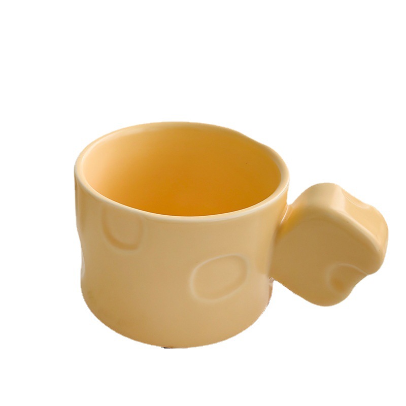 New Instagram Creative Cheese Mug Personality Trend Coffee Mug Breakfast Milk Cup Men And Women Drink Cup Item Picture