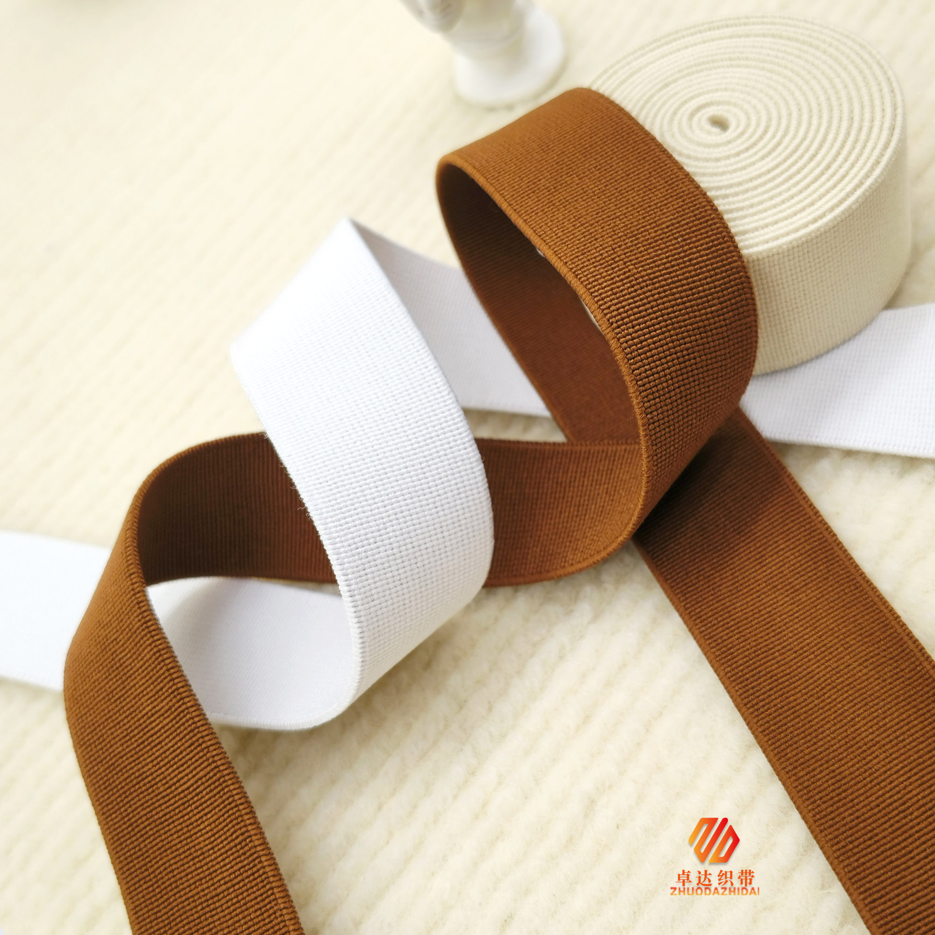 Color Off-The-Shelf Plain Grain Encryption High Elastic Elastic Fabric Head With Waist Hem Hat Accessories details Picture