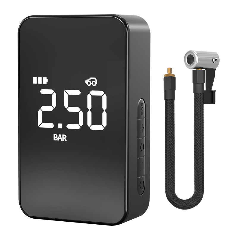New Car Air Pump Car Wireless Digital Display Tire Air Pump Large Screen Mini Portable Car Air Pump Item Picture
