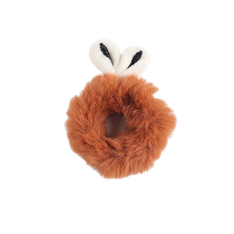 New hair accessories with a girlish heart, rabbit ear hair bands, Korean-style plush hair ties, large intestine hair bands, bun heads and high-elasticity rubber bands Item Picture