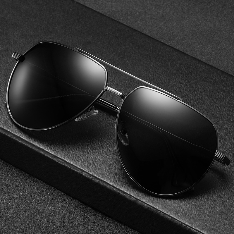 2023新款太阳镜男士户外骑行司机偏光墨镜开车驾驶钓鱼蛤蟆眼镜