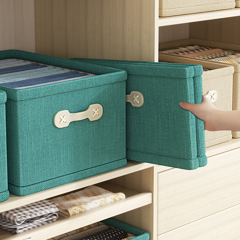 Wardrobe Storage Box Household Clothing Underwear Socks Sundries Arrangement Storage Basket Box Cloth Drawer Type Folding details Picture