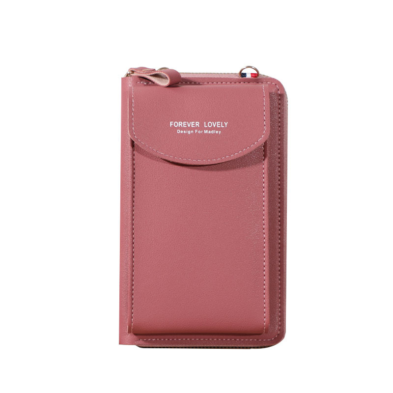2021 New Large Capacity Mobile Phone Bag Small Single Shoulder Crossbody Zipper Bag Multi-Functional Long Clutch Bag Women's Purse Item Picture