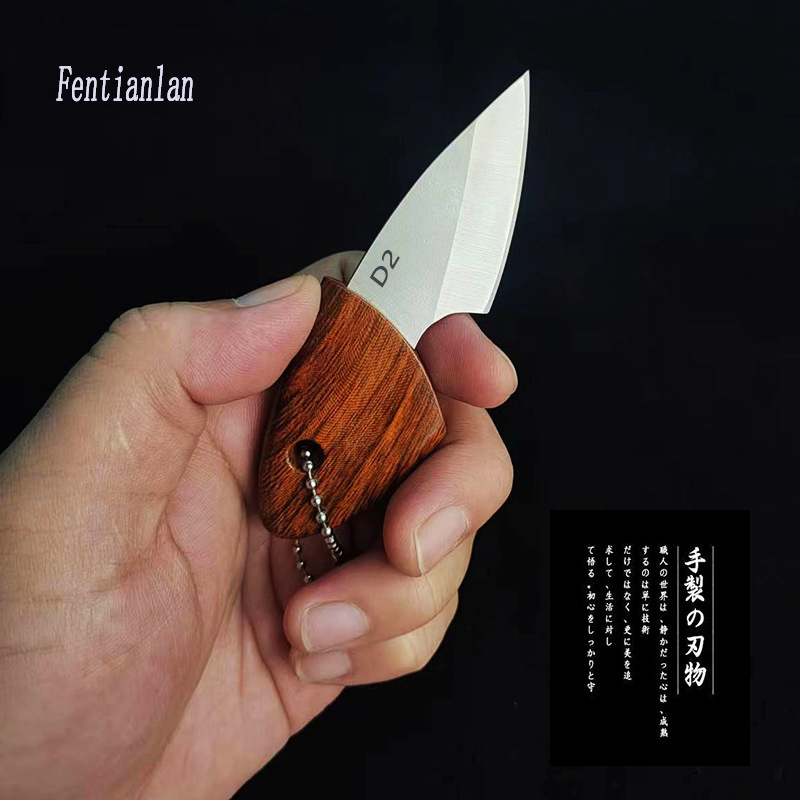 Mini wood-like knife, portable outdoor knife, peeler, fruit knife, outdoor camping knife, and Courier opening knife Item Picture