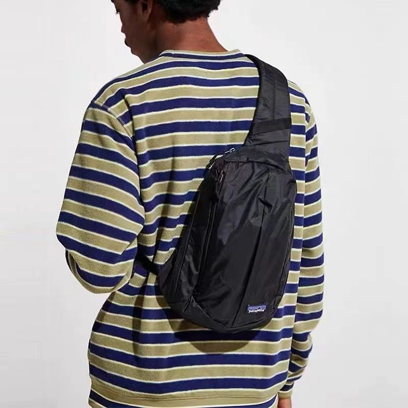 2024 New Pata Bata Summer Cycling Men's And Women's Fashion Chest Bag Outside One Shoulder Folding Storage Crossbody Chest Bag Sports Outdoor Specification drawing