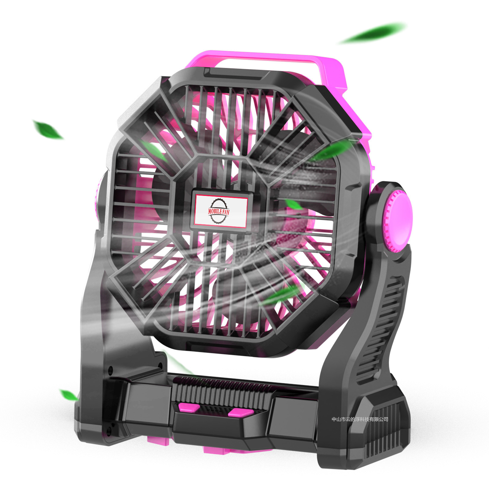 Cross-border exclusive portable charging camping fan tent, hanging fan, table lighting small fan details Picture