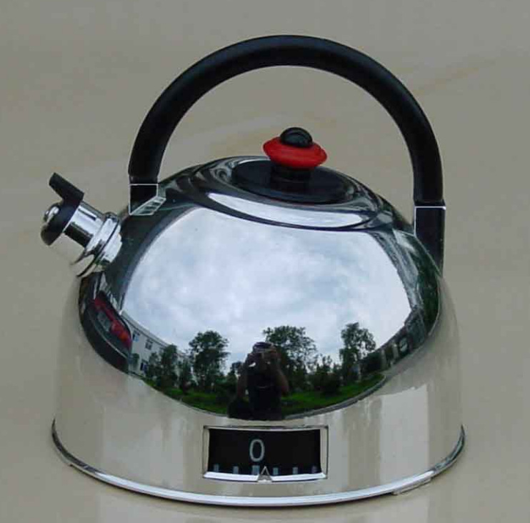 The timer rings the kettle