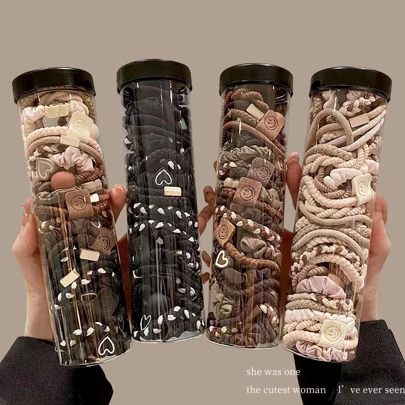 High-elasticity and durable leather band, simple and elegant for women, high ponytail hair tie, high-end look, 2023 new style hair tie details Picture