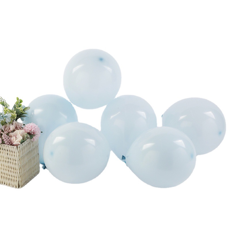 Macaron latex balloon manufacturer supplies 5-inch 1-gram balloons for birthday parties and wedding room decoration, with 100 balloons per pack Item Picture