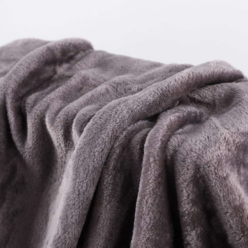 Cross Border Plain Blanket Coral Flannel Coral Flannel Cut Flannel Double Printed Leisure Car Blanket details Picture
