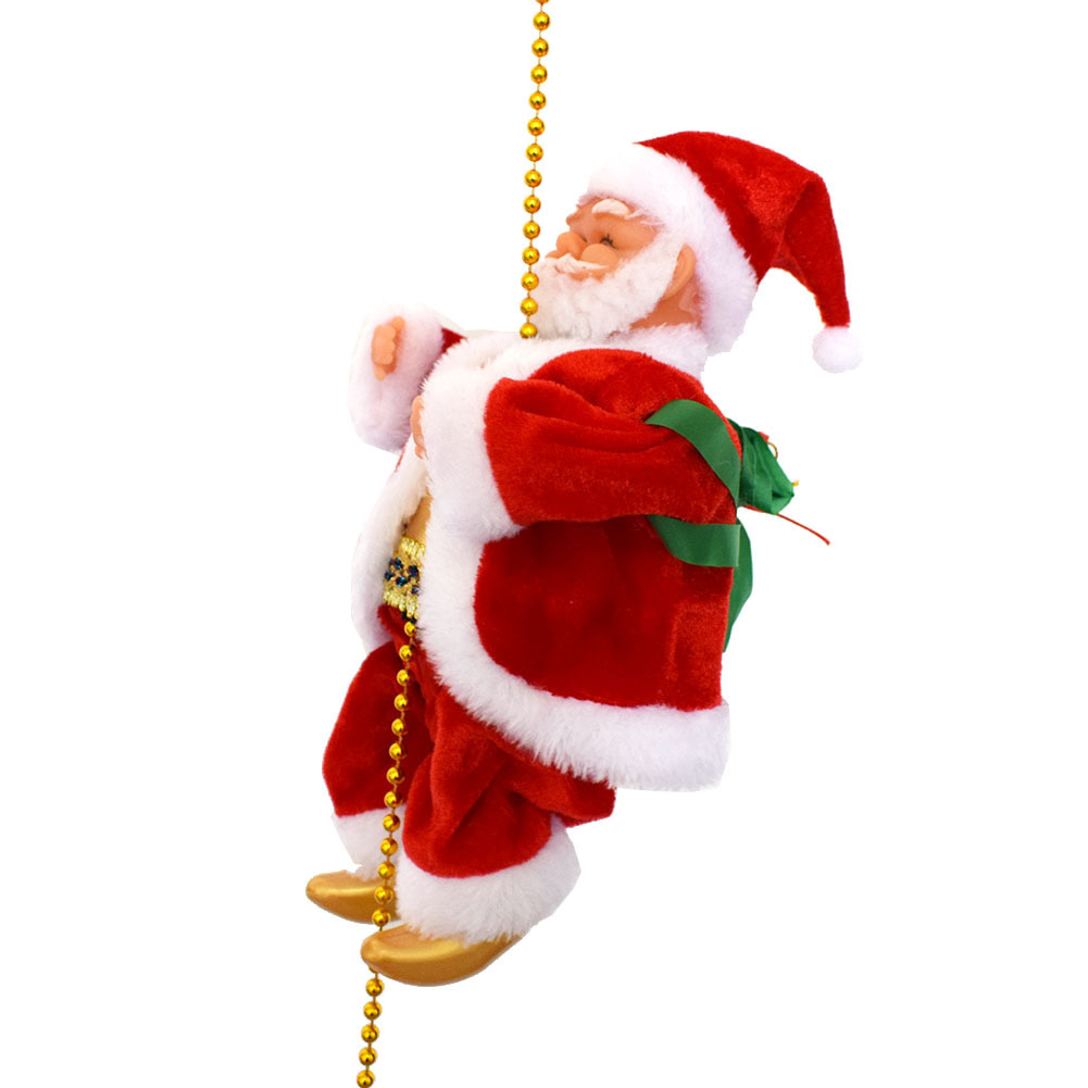 Novel and interesting Santa Claus who can climb ropes and beads, Santa Claus figurines, toys, Christmas decorations and gifts Application Scenario
