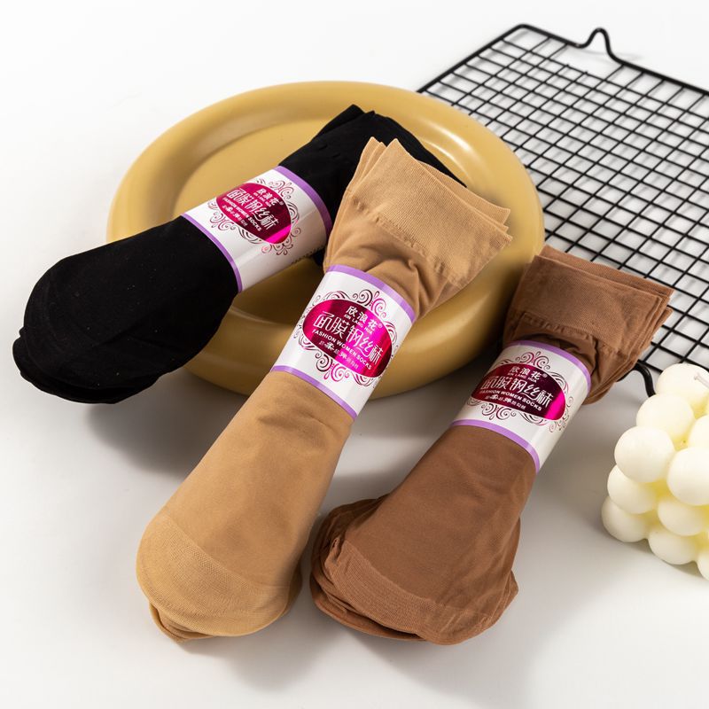 One-piece consignment for spring and summer women's velvet masks, steel wire socks, anti-hook steel silk socks, street socks, short socks, silk socks manufacturer wholesale one-piece consignment