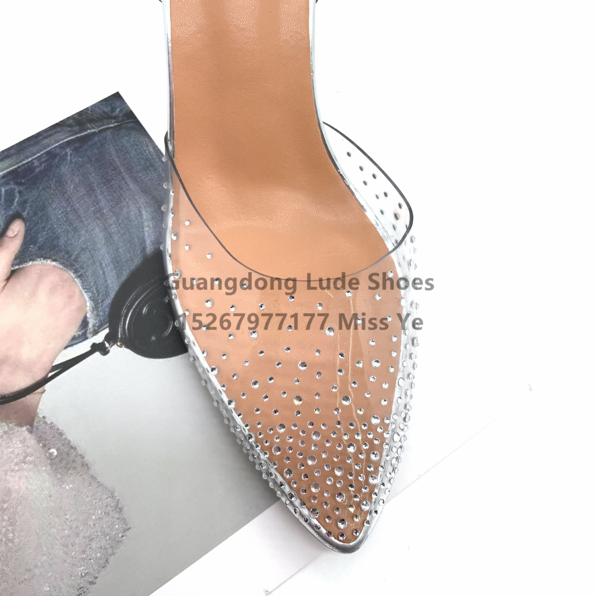 High Heels Crystal Wine Glass With 2022 New Temperament Summer And Spring Design Sense Of Single Shoes Guangzhou Women's Shoes Craft Shoes Application Scenario