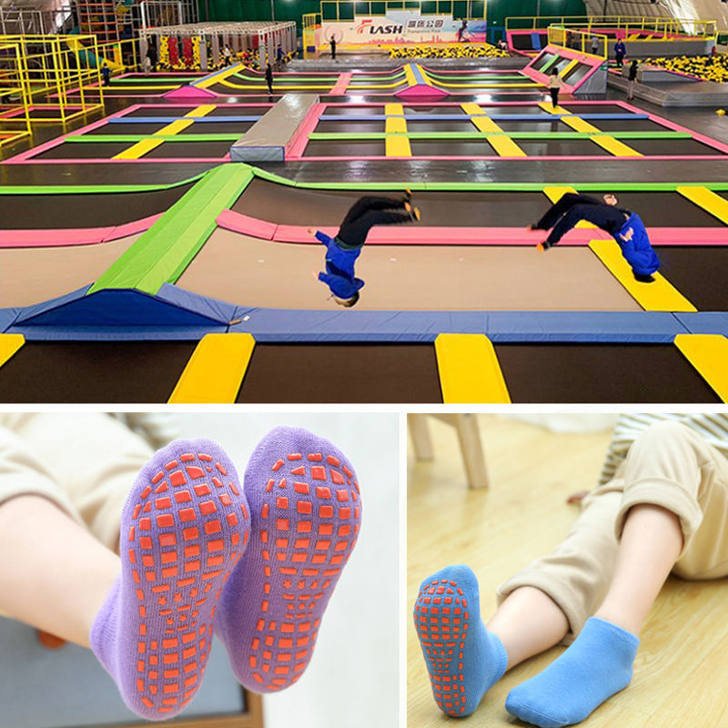 Wholesale yoga socks, popular trampoline for men and women, spring and summer thin anti-slip, children's early education, adult home socks, women's distribution Specification image