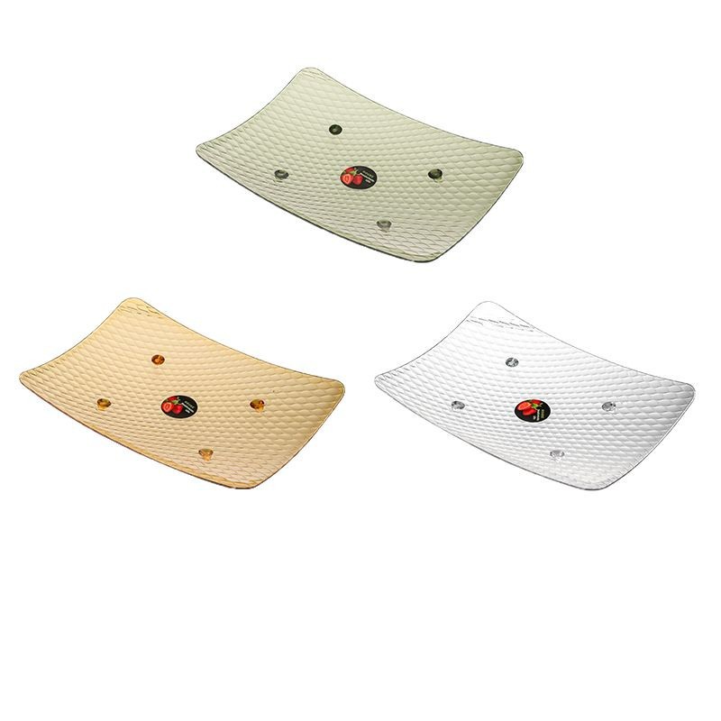 多层果盘/果盘/玻璃果盘/水果盘果盘/金属篮白底实物图