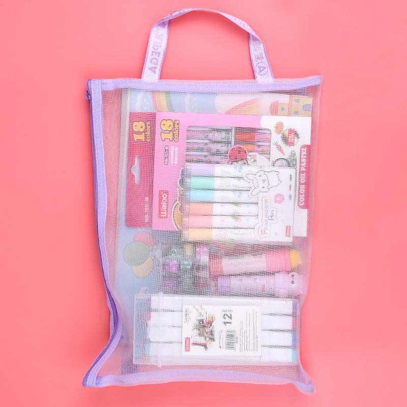 Weibo creative stationery primary school students prize children New Year gift stationery set details Picture