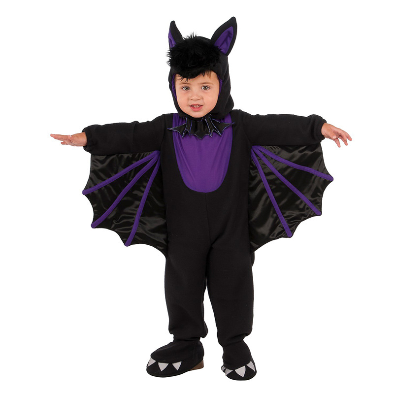 New Halloween jumpsuit, bat costume, children's Batman cosplay, purple robe, vampire costume, wings Application Scenario
