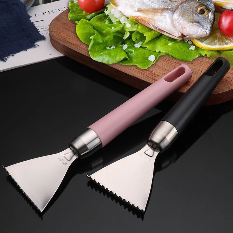 304 stainless steel fish scale planer, a small household kitchen tool, scale scraper, manual scaling and descaling scraper, a fish-killing wonder