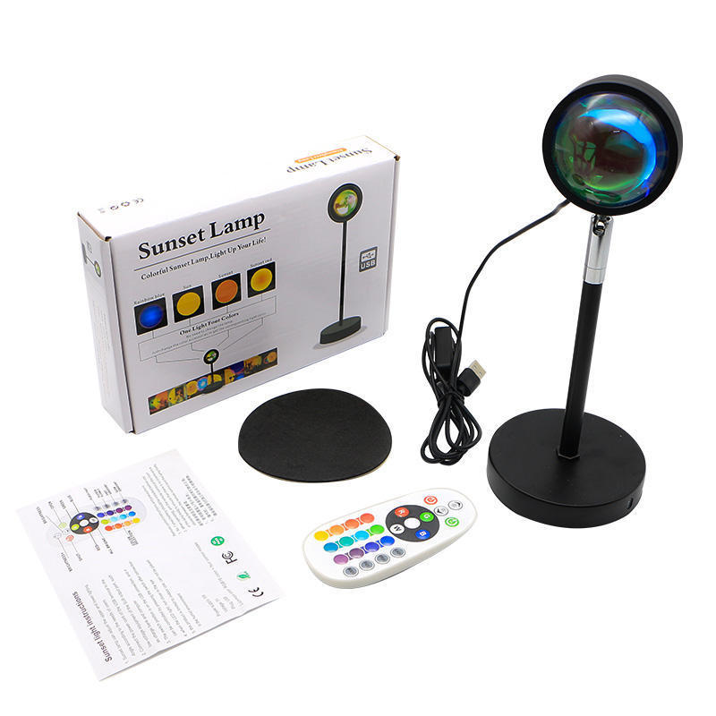 Sunset Sunset Lamp Landing Creative Network Red Live Sunset Led Projection Lamp Light Luxury Ins Wind Table Lamp Atmosphere Lamp Lamp Can Be Controlled Remotely Application Scenario