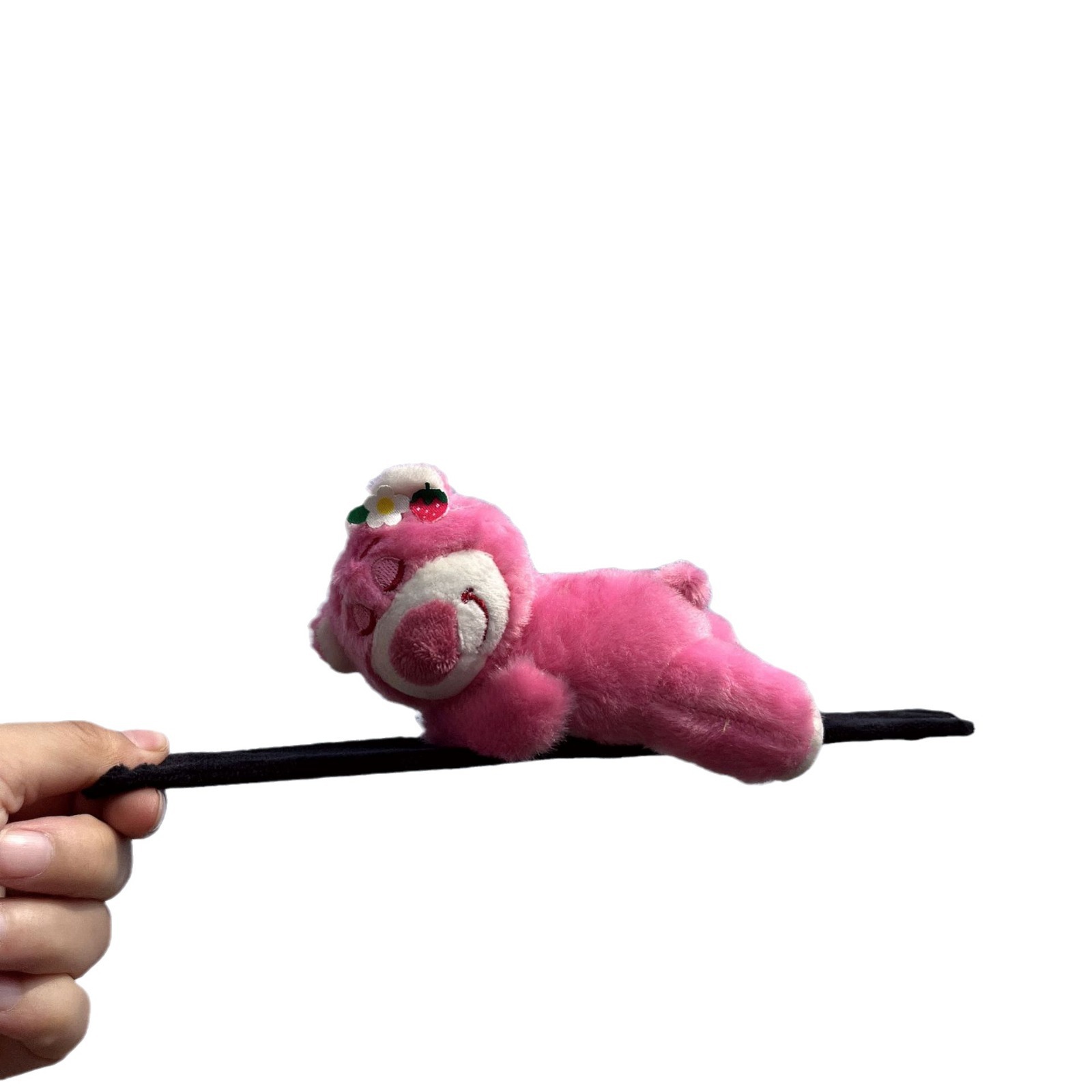 海跃饰品儿童毛绒卡通啪啪圈多种卡通可爱动物手腕创意毛绒拍拍圈白底实物图