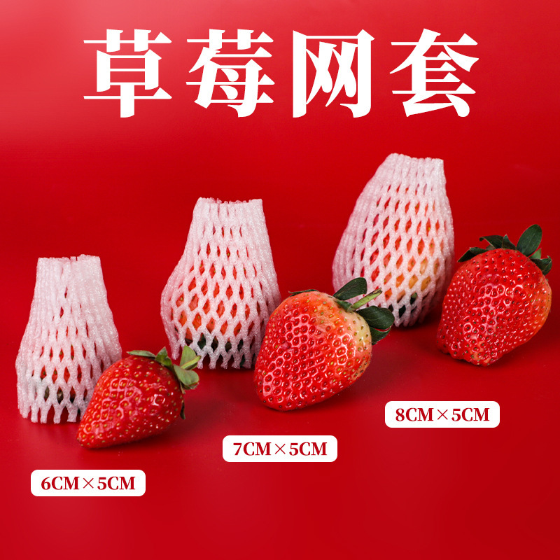 Factory direct sales of fruit net sleeves, thickened protective sleeves, apricot foam bags, breathable and anti-collision foaming nets, strawberry fruit sleeves Application Scenario