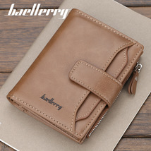 baellerry钱包男士短款韩版时尚多卡位拉链钱夹大容量驾驶证卡包