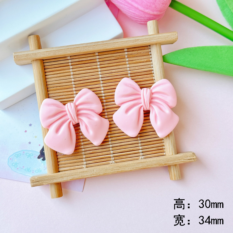 Cartoon simulation bow tie diy resin accessories, phone cases, cream glue DIY hair clips, wholesale of handcrafted materials pic 33