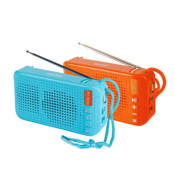 Portable Solar Antenna /Fm/Usb/Tf Card /Tws Bluetooth Speaker With Flashlight Nv-8836 details Picture