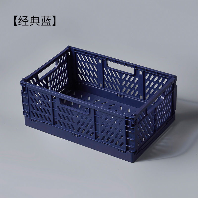 Desktop folding storage basket, snack and stationery organization and storage box, cosmetics and sundries basket details Picture