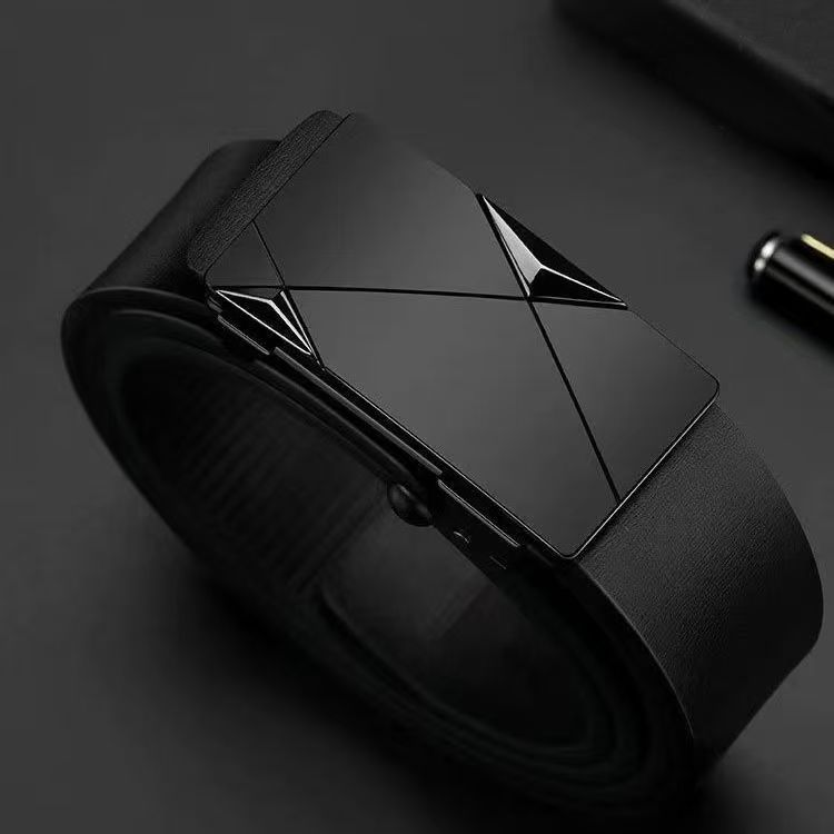 皮带男士年轻人自动真皮腰带休闲牛皮裤带青年裤腰带新款男款商务